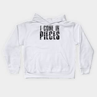 Funny Saying - I Come In Pieces Kids Hoodie